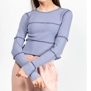 Waffle Knit Long Sleeve